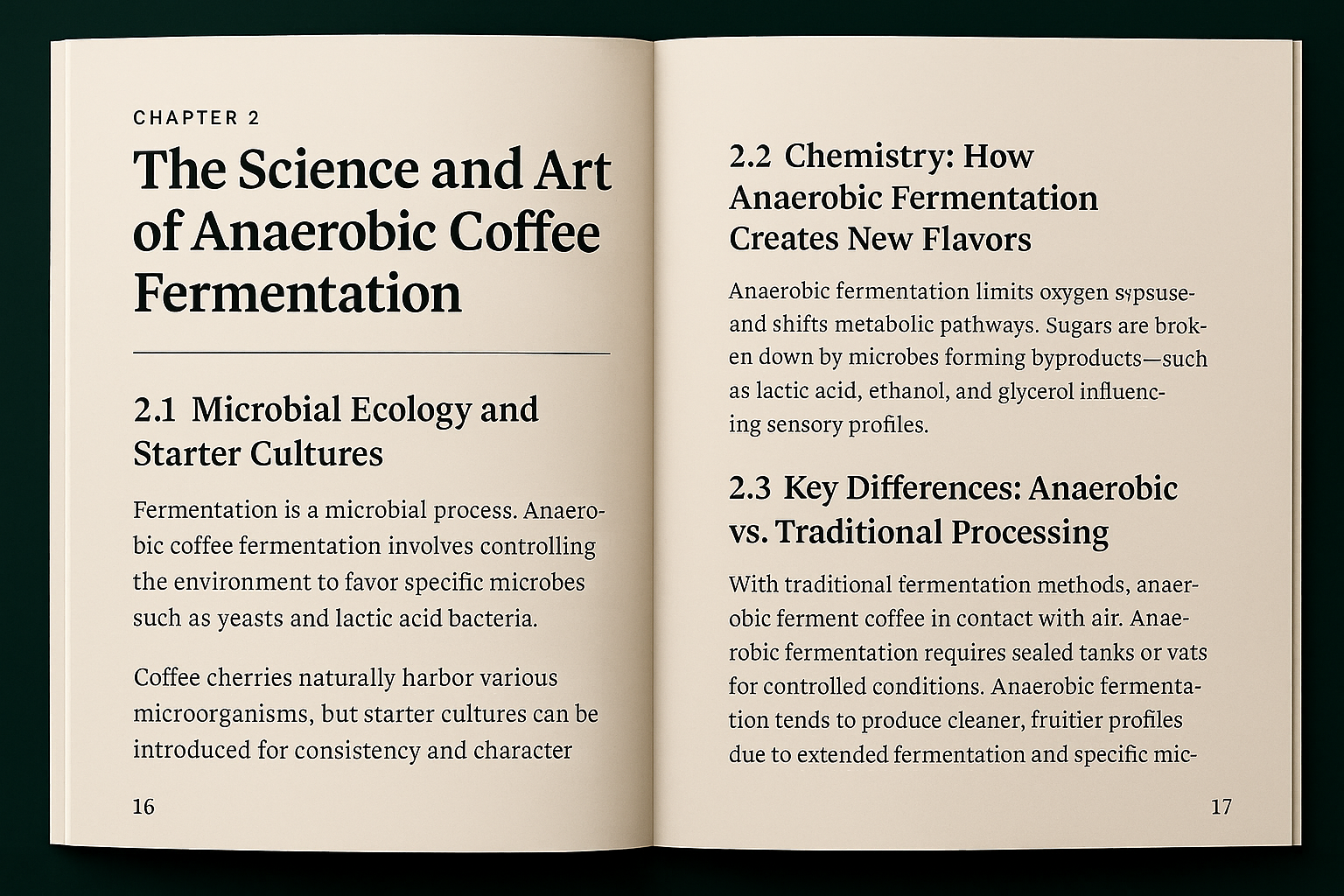 A preview of the ebook's interior pages